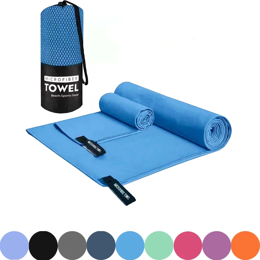 Pilates Yoga Towel - ผ้าขนหนูกีฬาแห้งเร็ว 40X80/76X152 ซม.ไมโครไฟเบอร์วิ่งโยคะฟิตเนสบาสเกตบอลกลางแจ้ง Camping Hiking Beach