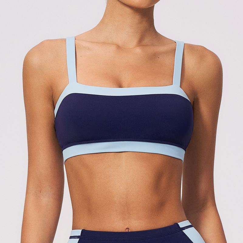 Pilates Yoga Wear - เสื้อชั้นในกีฬาแบบเนื้อผ้านุ่มสบายสำหรับผู้หญิง ระบายอากาศได้ดี ดีไซน์สวยงาม เหมาะสำหรับพิลาทิส ออกกำลังกายกลางแจ้ง ชุดออกกำลังกายสำหรับผู้หญิง
