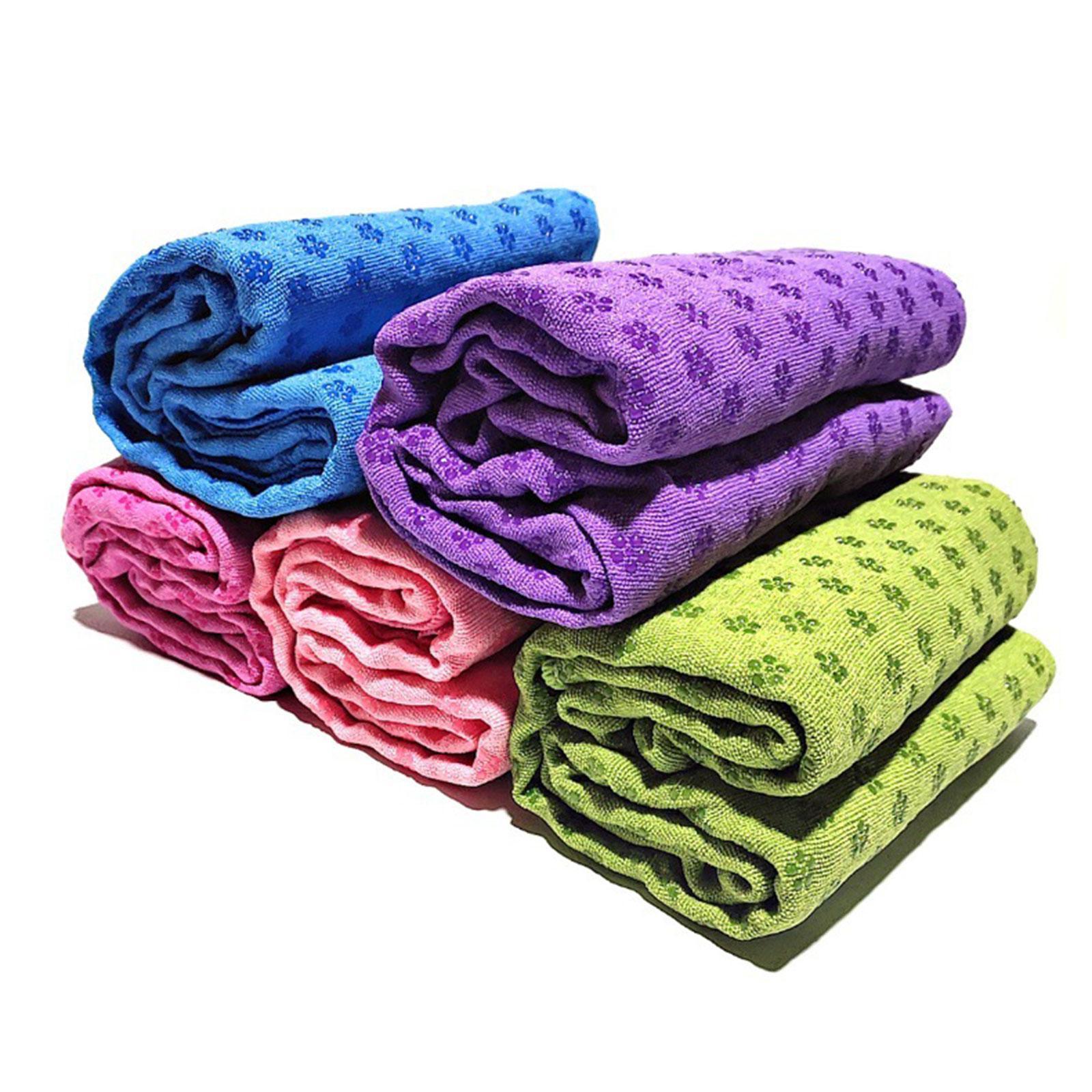 Pilates Yoga Towel - ผ้าเช็ดเท้าสำหรับโยคะ ผ้าไมโครไฟเบอร์ซับน้ำได้ดี กันลื่น ใช้เป็นผ้าห่มโยคะสำหรับพิลาทิส ยืดเหยียด ออกกำลังกาย