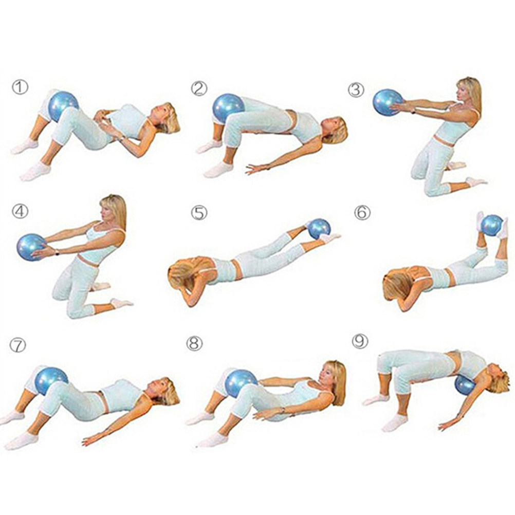 Pilates Yoga Tone - ลูกบอลพิลาทิสขนาดเล็ก 2 ชิ้น แกน PVC ทนแรงระเบิด
