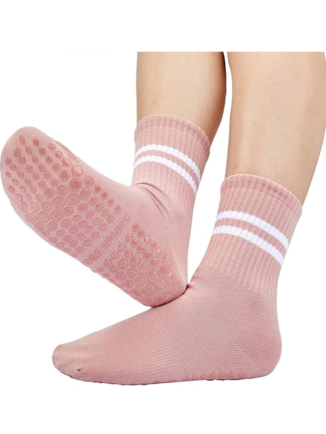 ถุงเท้าโยคะ 3 คู่ ถุงเท้ากันลื - Medias Para Pilates Y Yoga บทวิจารณ์และราคา