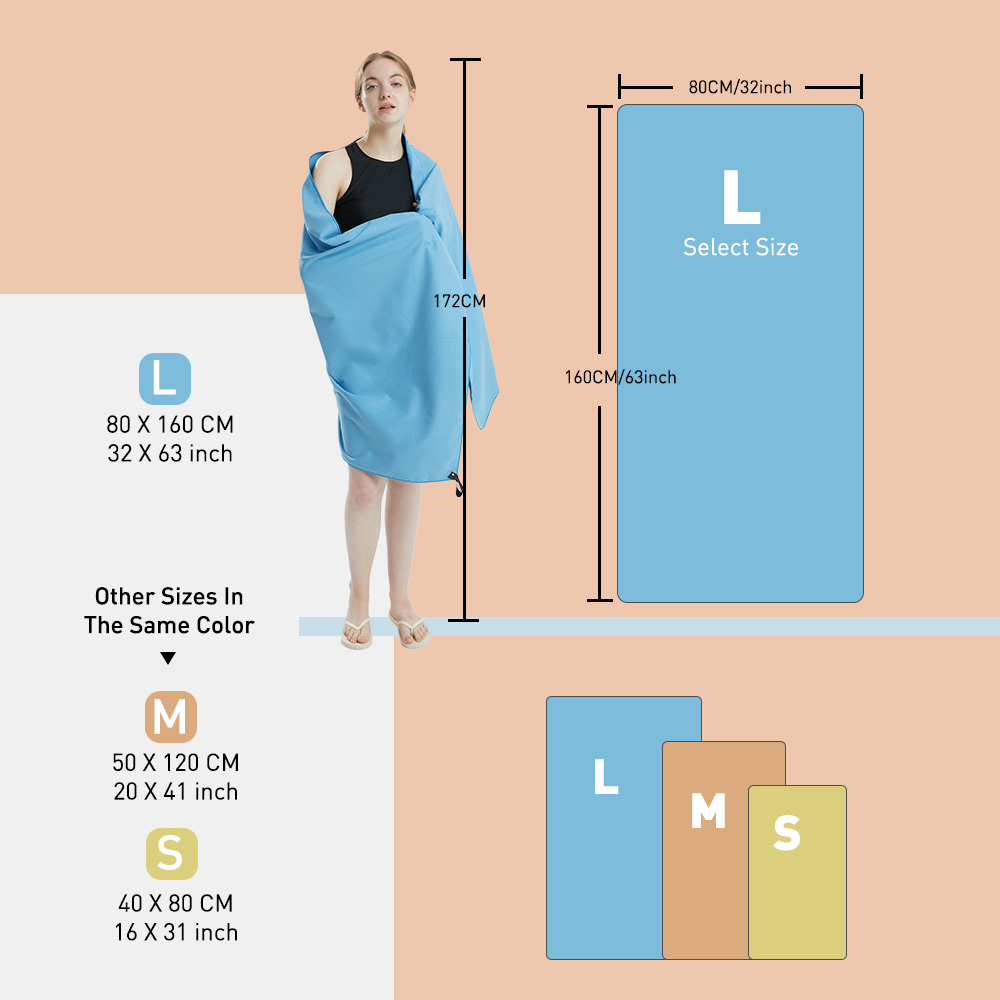 ผ้าขนหนูไมโครไฟเบอร์ผ้าขนหนูสำ - Pilates Yoga Towel บทวิจารณ์และราคา