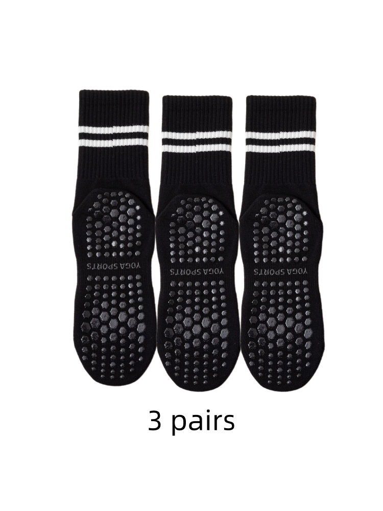 ถุงเท้าโยคะ 3 คู่ ถุงเท้ายาวปา - Medias Para Pilates Y Yoga บทวิจารณ์และราคา