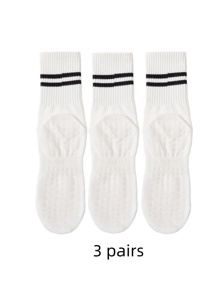 ถุงเท้าโยคะ 3 คู่ ถุงเท้ายาวปา - Medias Para Pilates Y Yoga บทวิจารณ์และราคา