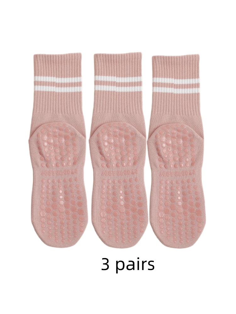 ถุงเท้าโยคะ 3 คู่ ถุงเท้ายาวปา - Medias Para Pilates Y Yoga บทวิจารณ์และราคา