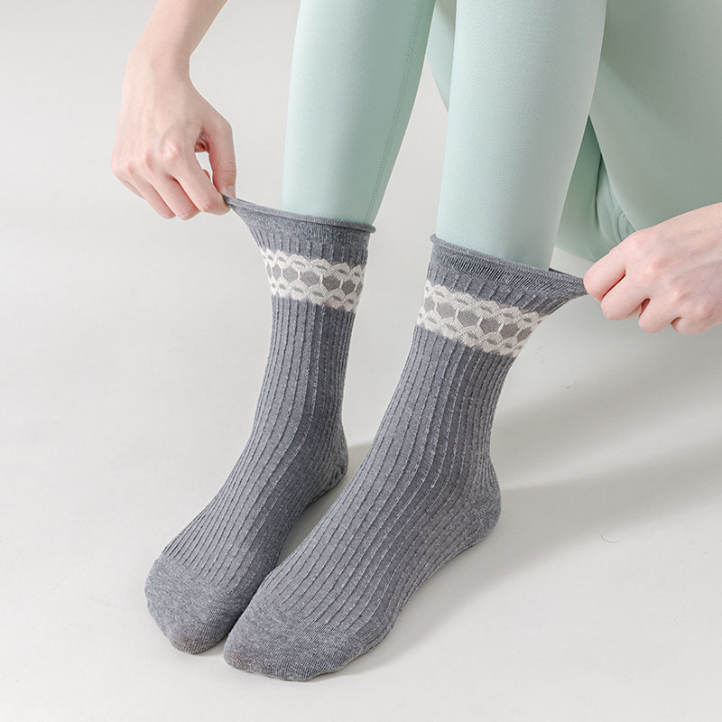 ถุงเท้าโยคะสำหรับผู้หญิง ผ้าฝ้ - Medias Para Pilates Y Yoga บทวิจารณ์และราคา