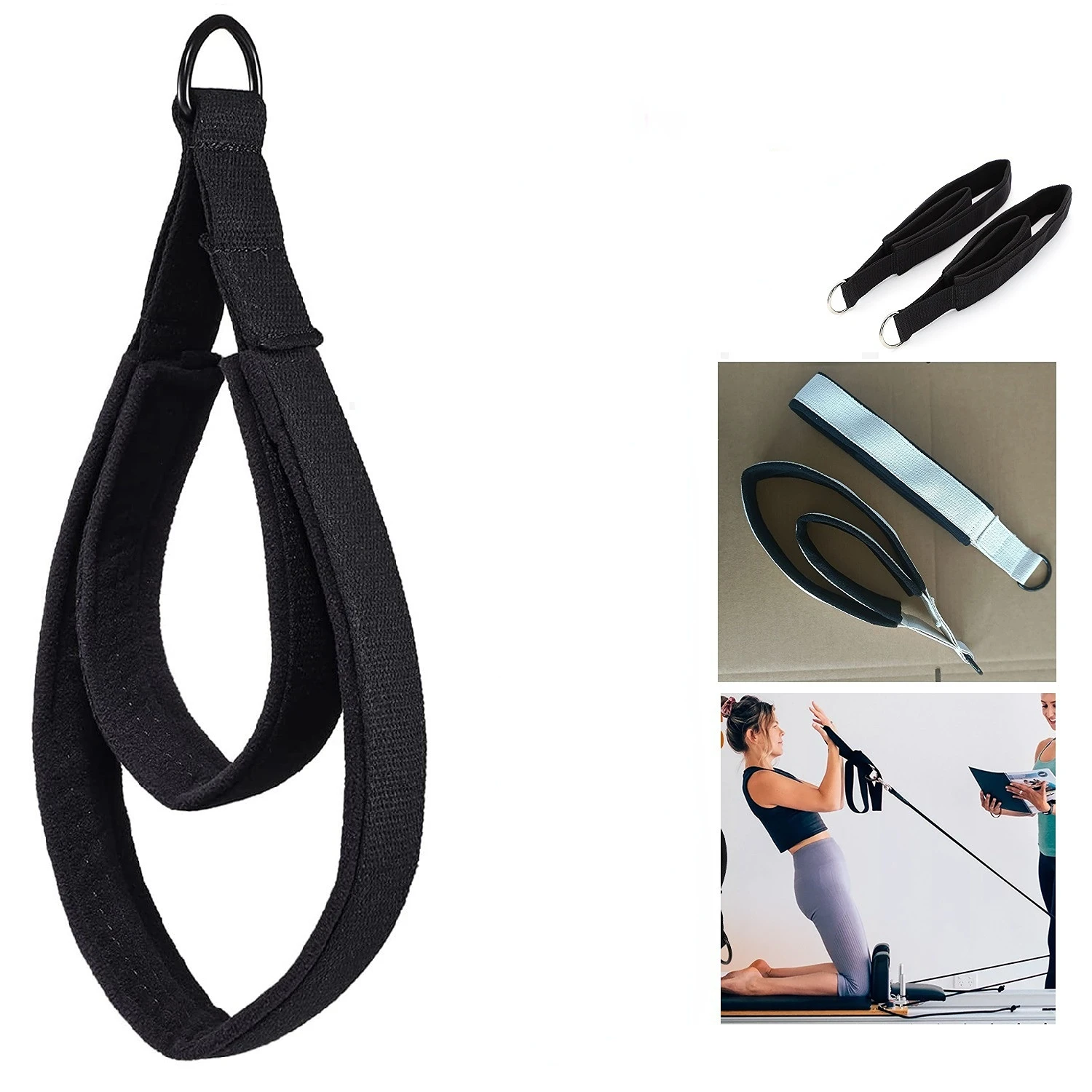 สายรัดข้อเท้าแบบวงแหวนคู่สำหรั - Pilates Yoga Resistance Ring บทวิจารณ์และราคา