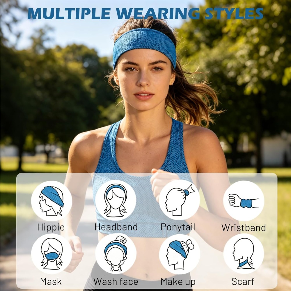 ที่คาดผมกีฬาแบบระบายอากาศ ยืดห - Pilates Yoga Towel บทวิจารณ์และราคา