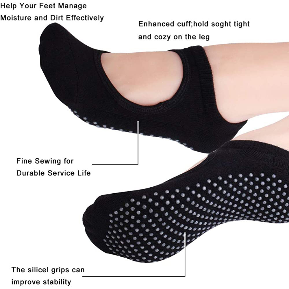 Backless Non-SLIP ฟิตเนสพิลาทิ - Medias Para Pilates Y Yoga บทวิจารณ์และราคา