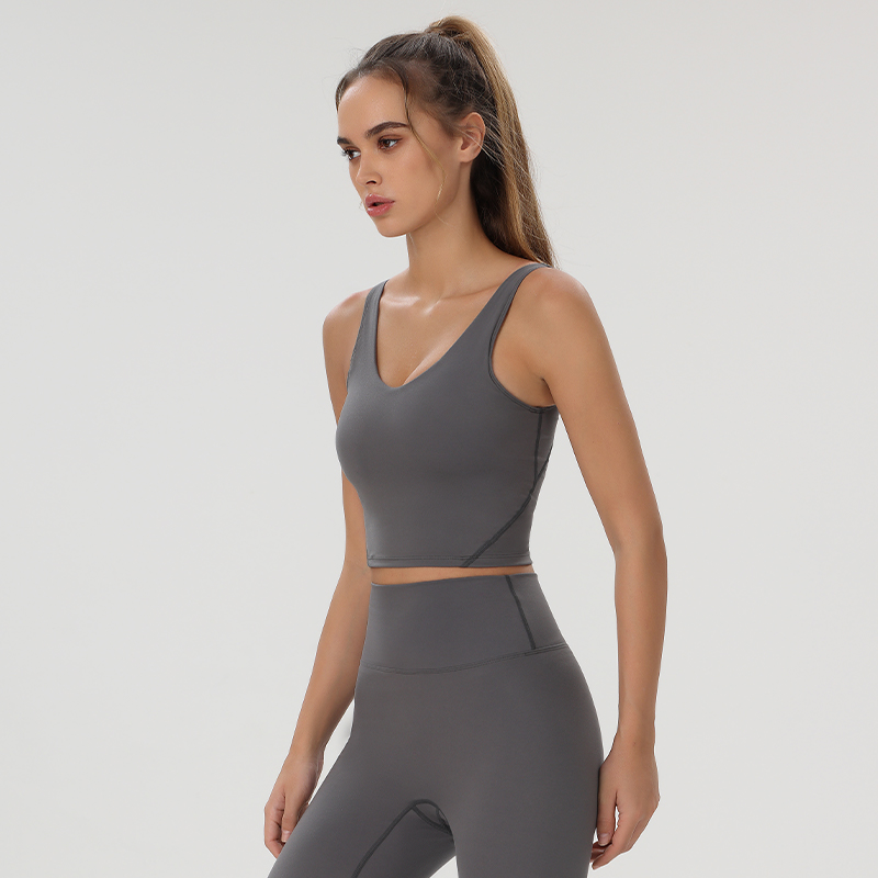 ผู้หญิงโยคะเสื้อกั๊กออกกําลังก - Pilates Yoga Wear บทวิจารณ์และราคา