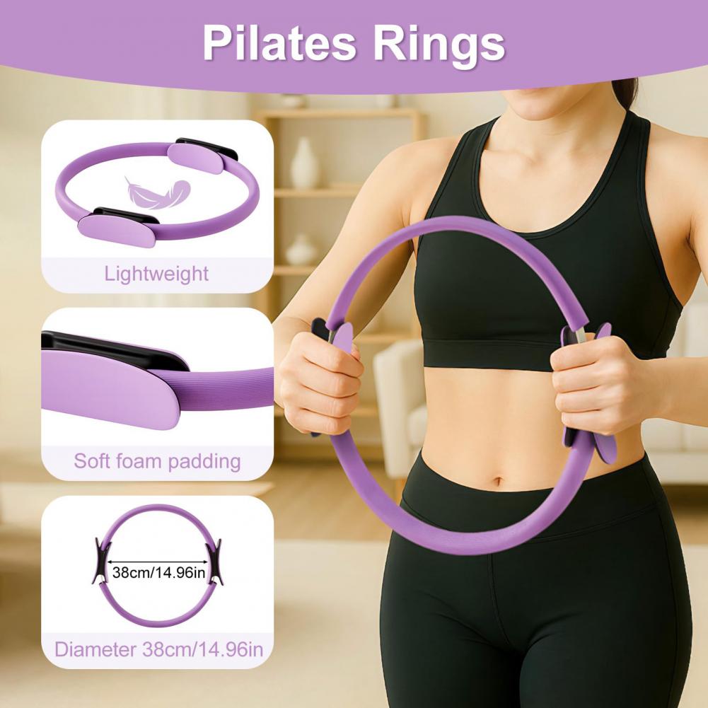 ผู้หญิงโยคะฟิตเนสแหวนวงกลมพิลา - Pilates Yoga Resistance Ring บทวิจารณ์และราคา