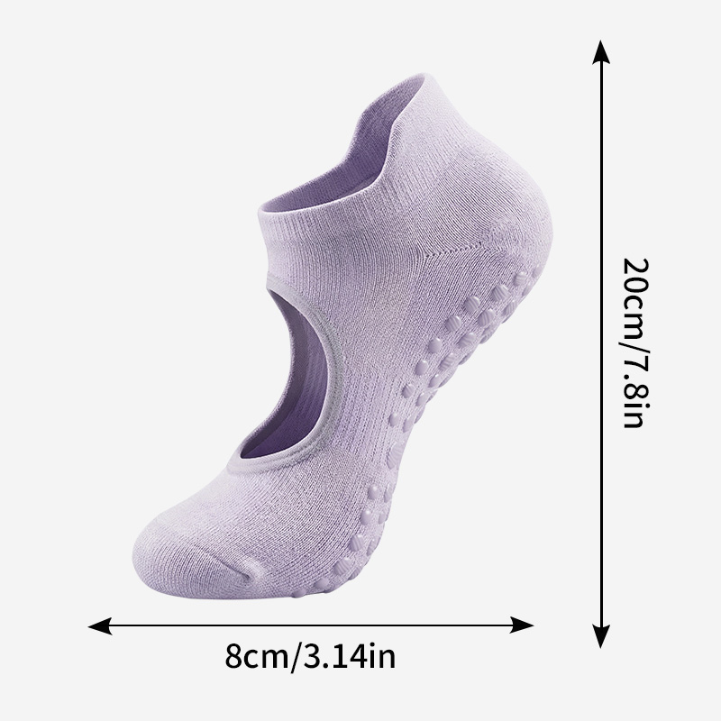 2/12PC ถุงเท้าพิลาทิสแบบไม่มีส - Medias Para Pilates Y Yoga บทวิจารณ์และราคา