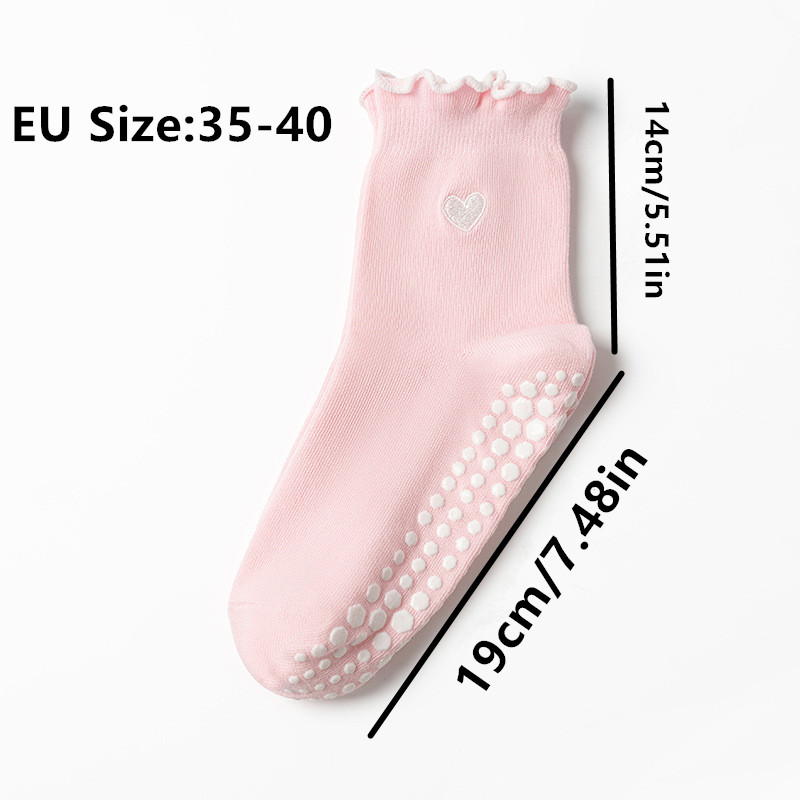 ถุงเท้าโยคะลายหัวใจสำหรับผู้หญ - Medias Para Pilates Y Yoga บทวิจารณ์และราคา
