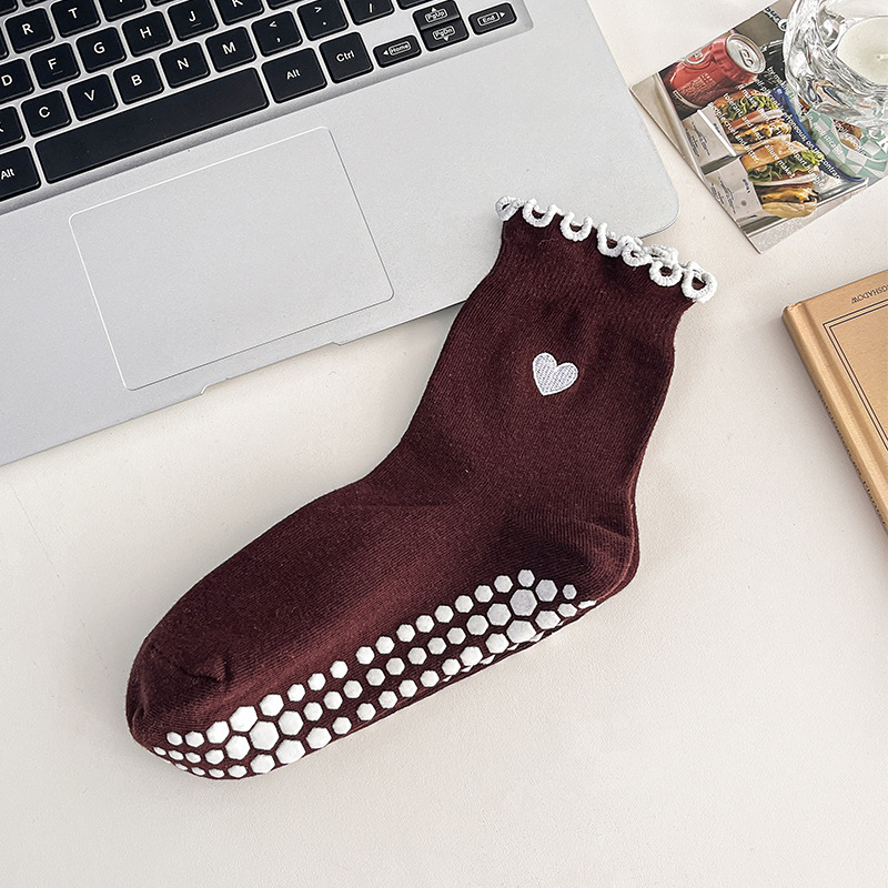 ถุงเท้าโยคะลายหัวใจสำหรับผู้หญ - Medias Para Pilates Y Yoga บทวิจารณ์และราคา