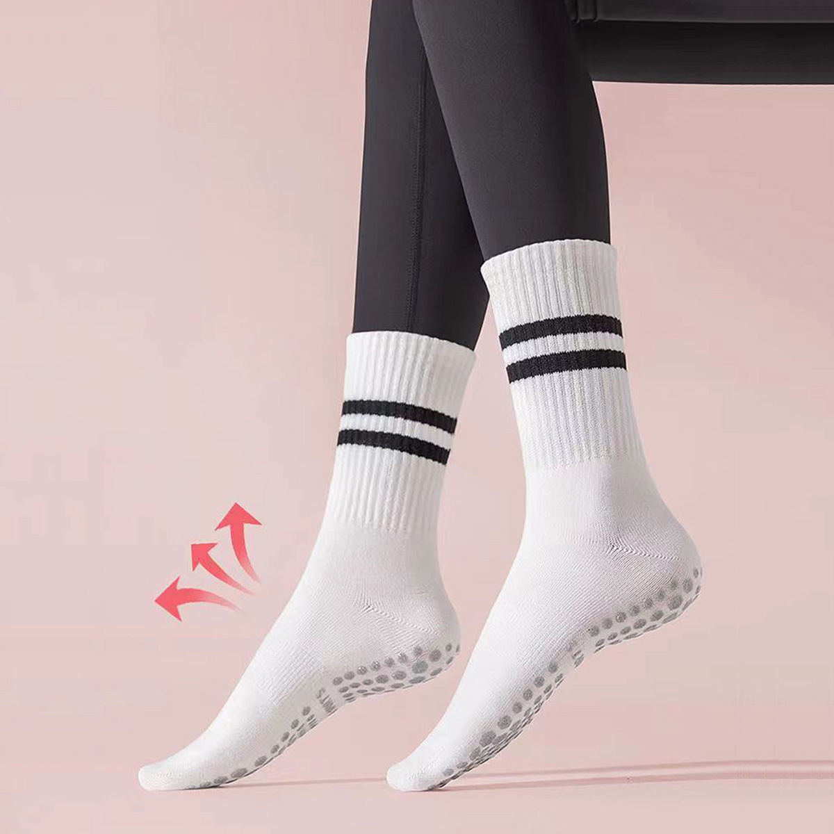 ถุงเท้ายาวสำหรับโยคะ 3 คู่ พร้ - Medias Para Pilates Y Yoga บทวิจารณ์และราคา