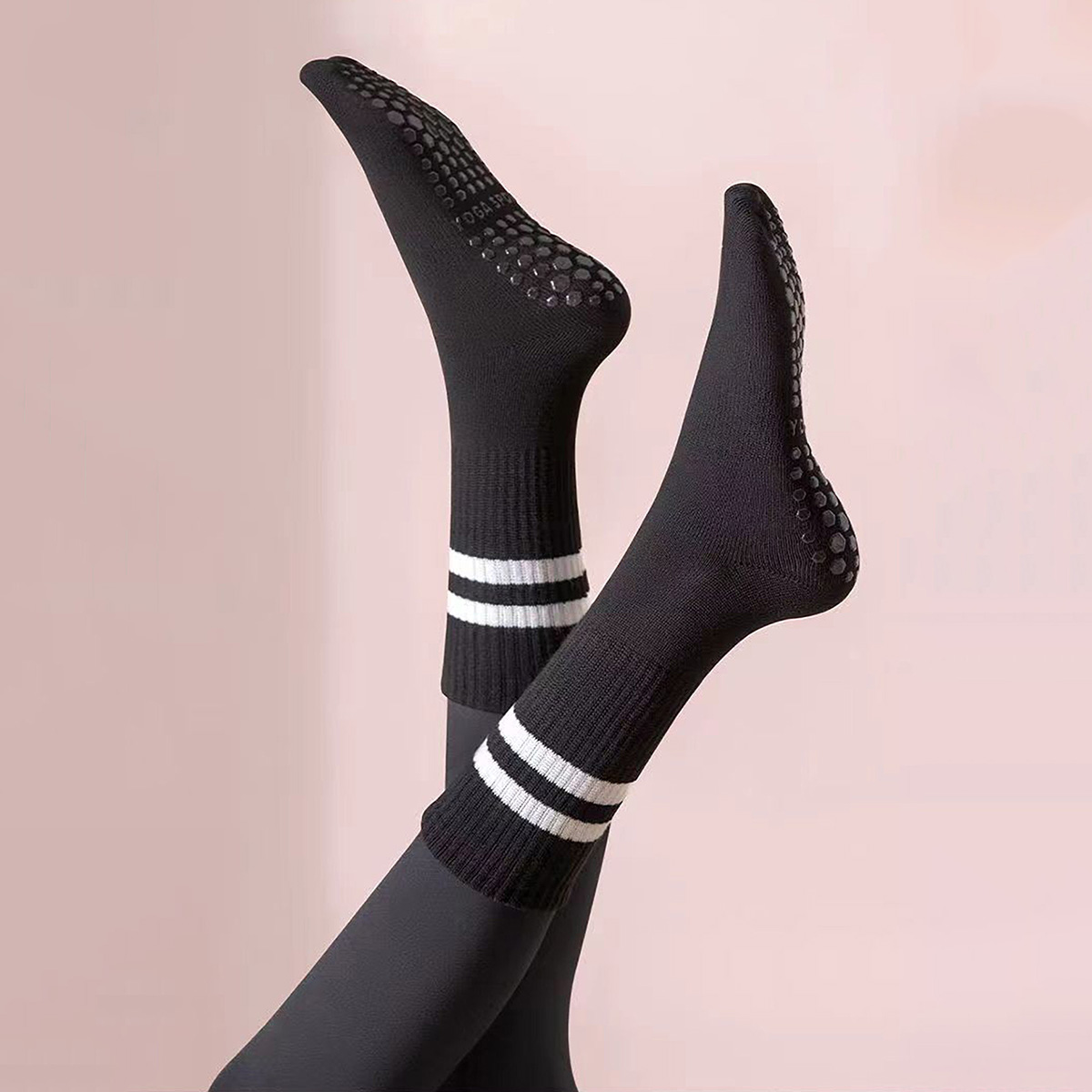 ถุงเท้ายาวสำหรับโยคะ 3 คู่ พร้ - Medias Para Pilates Y Yoga บทวิจารณ์และราคา