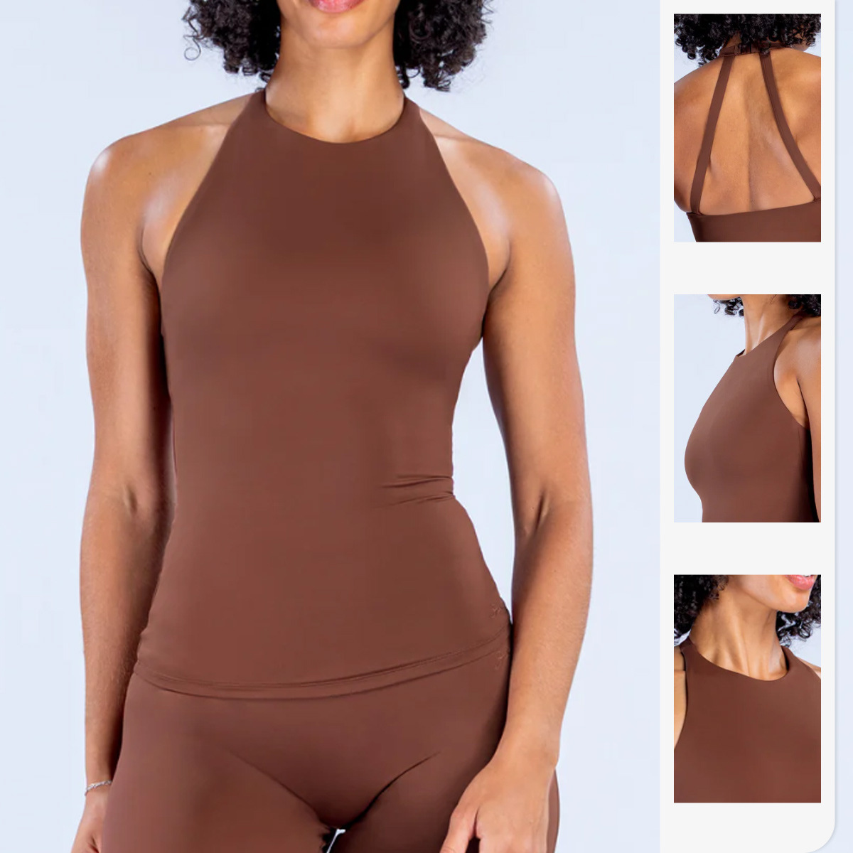 เสื้อกล้ามผู้หญิงแบบฮอลเตอร์พร - Pilates Yoga Wear บทวิจารณ์และราคา