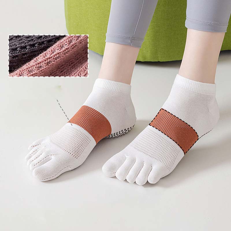 ถุงเท้าโยคะแบบแยกนิ้วเท้าสำหรั - Medias Para Pilates Y Yoga บทวิจารณ์และราคา